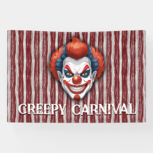 Banderoles Halloween du Carnaval de Clown déplaisant