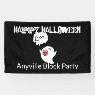 Banderoles Halloween fantôme mignon