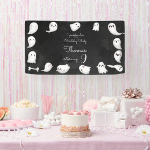 Banderoles Halloween fantômes spooktacular anniversaire de en