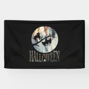 Banderoles Halloween Funny Chat Halloween Anniversaire