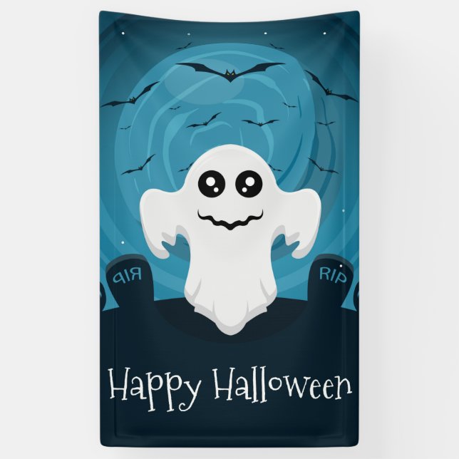 Banderoles Halloween Ghost (Vertical)