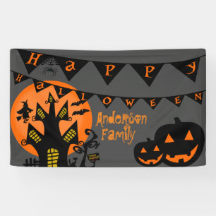 Banderoles Halloween heureux