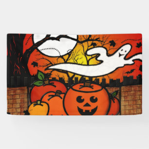 Banderoles Halloween lunaire
