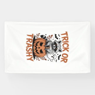 Banderoles Halloween Sauvage Farce ou Déchet