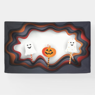 Banderoles Halloween "Treat or Trick" Fun Cast