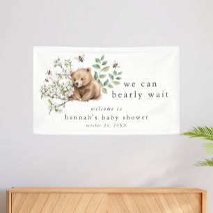 Banderoles HANNAH Woodland Nous Pouvons Bearly Wait Baby show