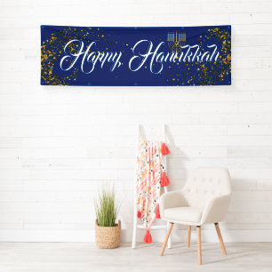 Banderoles Hanoukka Intérieure Happy Banner