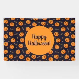 Banderoles Happy Halloween Funny mignon Motif Citrouille