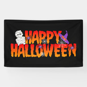 Banderoles Happy Halloween Graphic