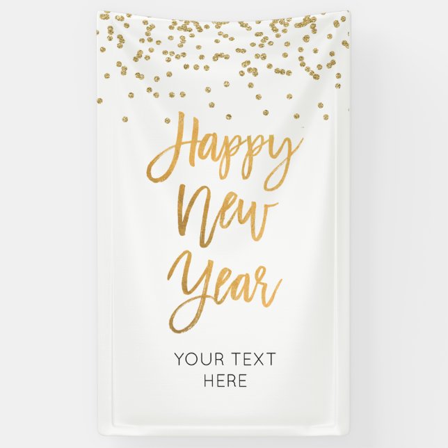 Banderoles HAPPY NEW YEAR banner custom (Vertical)