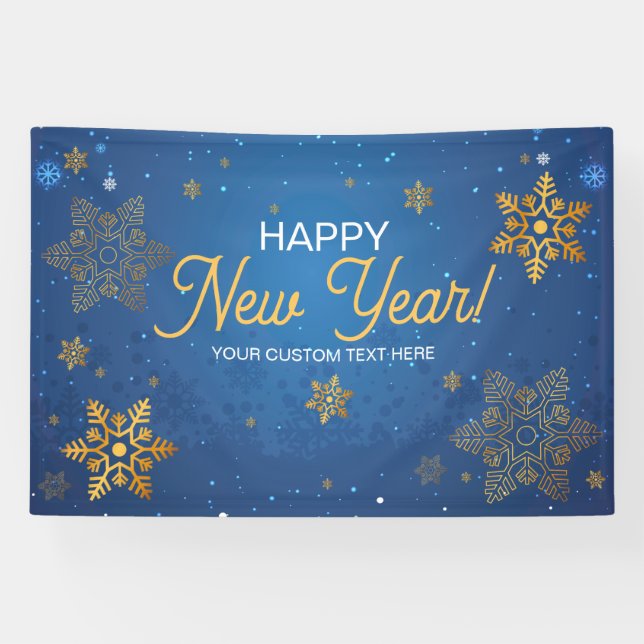 Banderoles Happy New Year party backdrop  (Horizontal)