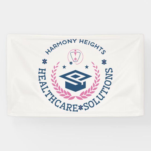 Banderoles Harmony Heights Healthcare Solutions Logo de l'ent (Horizontal)