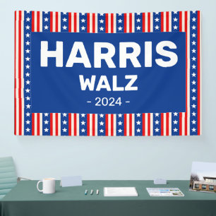 Banderoles Harris - Walz 2024