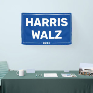 Banderoles Harris Walz 2024