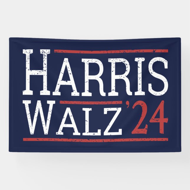 Banderoles Harris Walz Election 2024 I (Horizontal)