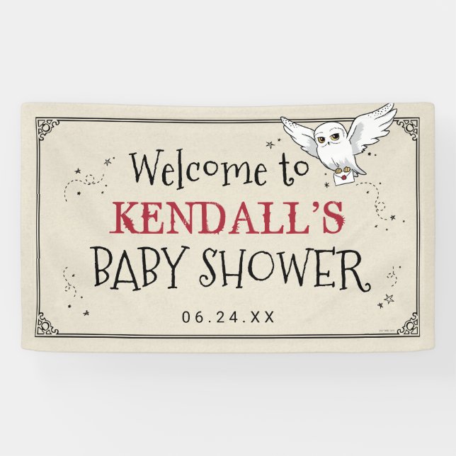 Banderoles Harry Potter | Baby shower Hedwig (Horizontal)