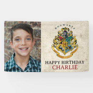 Banderoles Harry Potter Hogwarts Crest Anniversaire