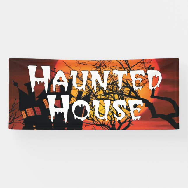 Banderoles Haunted House Halloween (Horizontal)