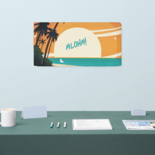 Banderoles Hawaiian/Aloha/Tropical/plage