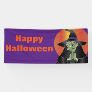 Banderoles Heureuse sorcière d'Halloween