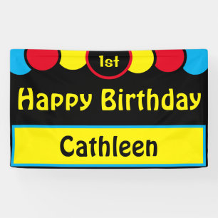 Banderoles Heureux! st Anniversaire Cathleen
