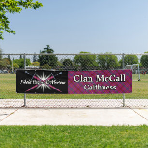 Banderoles Highland Festival Clan McCall - Caithness Tartan