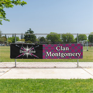 Banderoles Highland Festival Clan Montgomery Tent