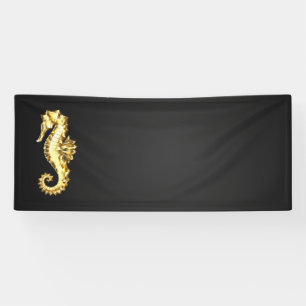 Banderoles Hippocampe Polygonal Or