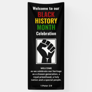Banderoles HISTOIRE NOIRE MOIS Bienvenue Conférence Verticale