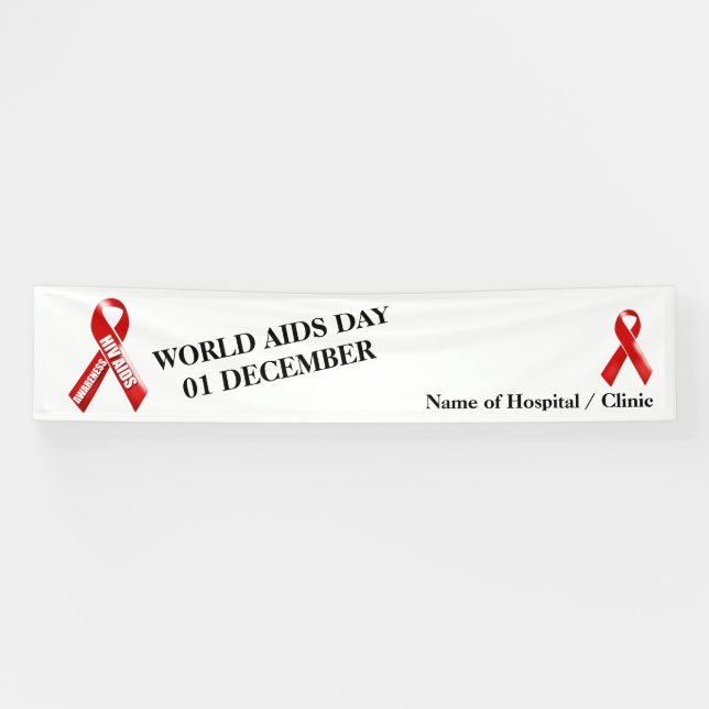 Banderoles HIV facilite la campagne de sensibilisation | (Horizontal)