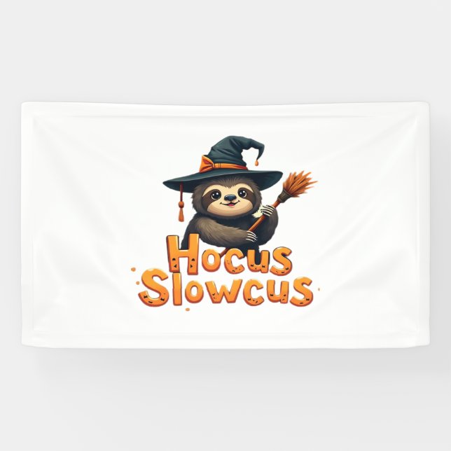 Banderoles Hocus Slowcus Amateurs de fentes Halloween tee tee (Horizontal)