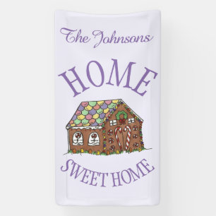 Banderoles Home Sweet Home Gingerbread Maison Vacances