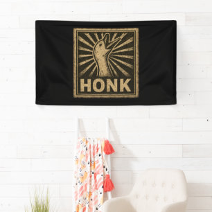 Banderoles Honk Goose Funny Duck Chicken Mème