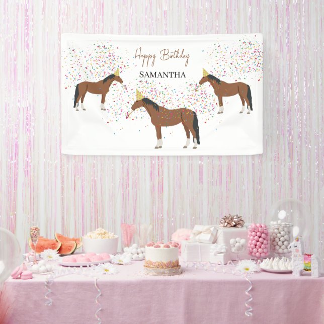 Banderoles Horse Partyage Animaux de ferme Anniversaire (Fête)