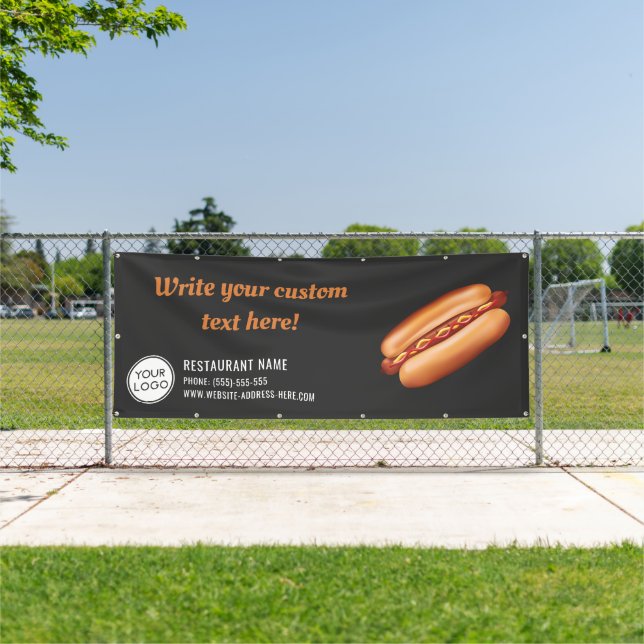Banderoles Hot Dog Restauration Rapide Restaurant Ou Diner Pe (Insitu)