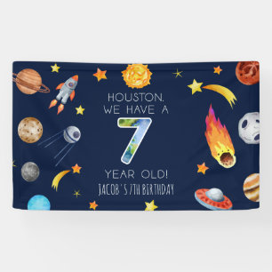 Banderoles Houston We Have A 7 Year Old 7e Anniversaire