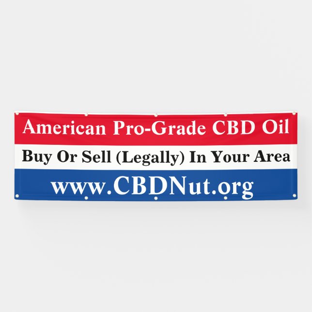 Banderoles Huile CBD américaine de qualité supérieure (Horizontal)