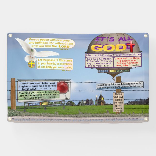 Banderoles Huit Versets De La Bible À Vivre ! (Horizontal)
