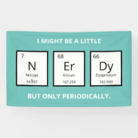 Humour de table périodique Nerdy | Funny Science P