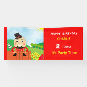 Banderoles Humpty Dumpty Theme Anniversaire de enfant Party m