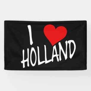 Banderoles I Heart Holland en haut sur bk bnrcnt