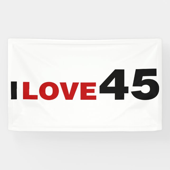 Banderoles I Love 45 (Horizontal)