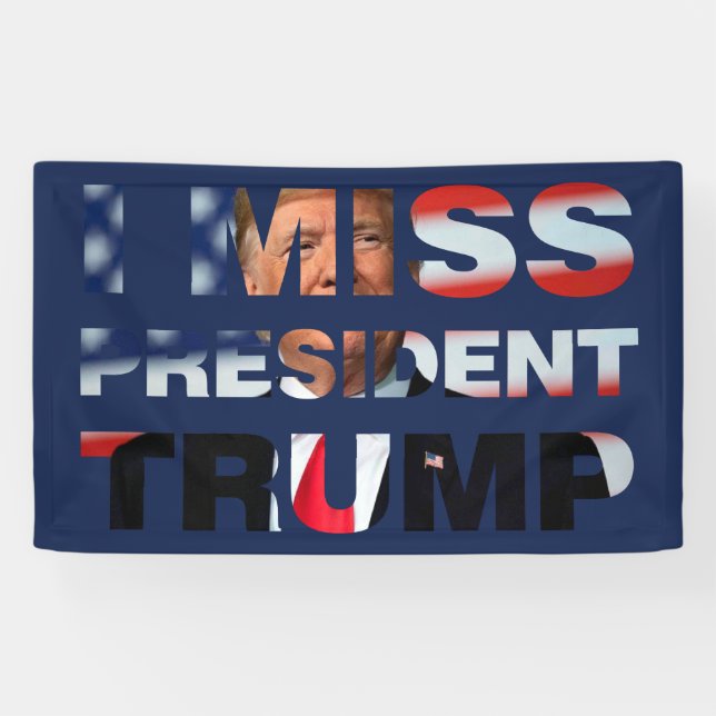 Banderoles I Miss Président Trump (Horizontal)