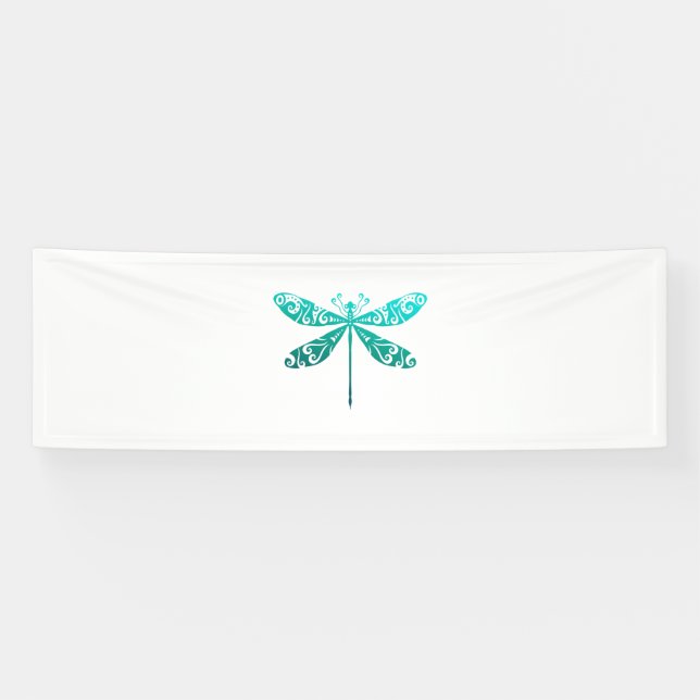 Banderoles Idée-cadeau de la tribu polynésienne de la libellu (Horizontal)