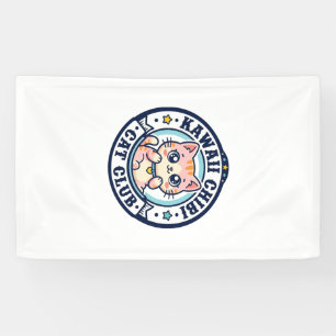 Banderoles Idée de cadeau de maman chat chibi kawaii - Kawaii