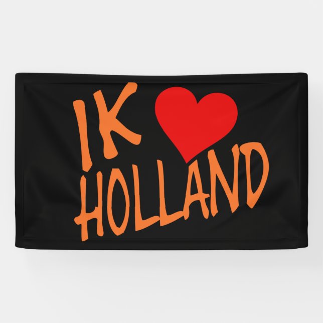 Banderoles Ik Heart Holland ou sur bk bnrcnt (Horizontal)