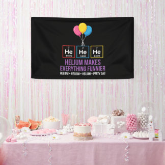 Banderoles IlIlIl Fête d'anniversaire du tableau périodique d