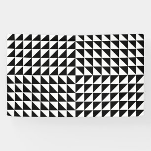 Banderoles illusion d'optique noir
