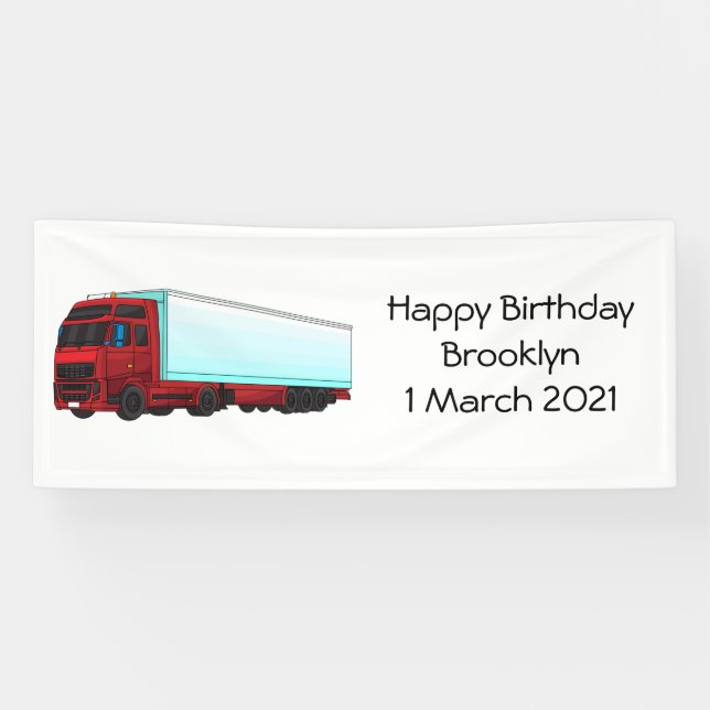 Banderoles Illustration de camion roumain (Horizontal)