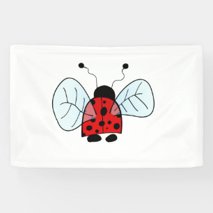 Banderoles Illustration de coccinelle mignonne
